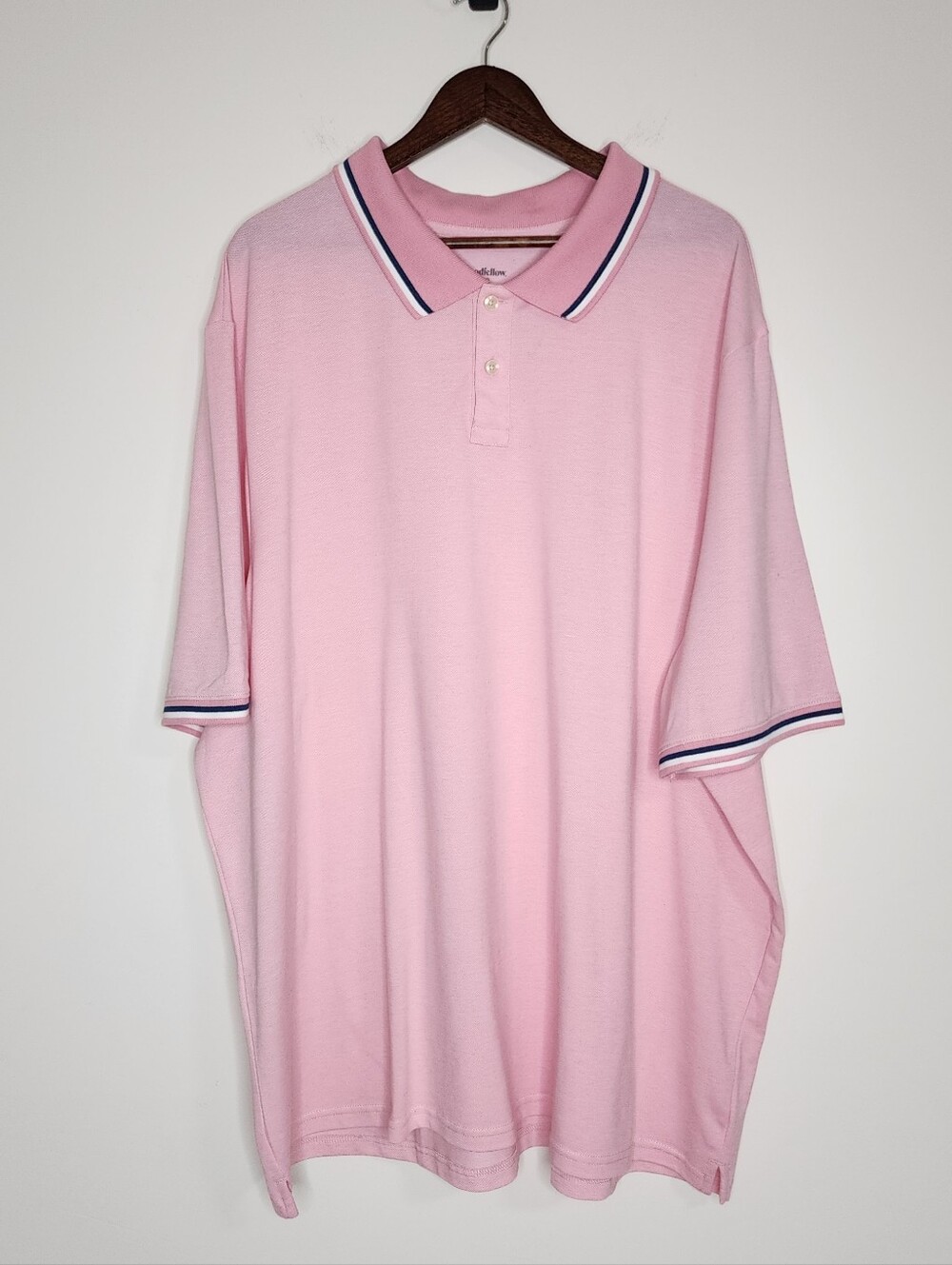 Goodfellow Pink Men's Short-Sleeve Polo Shirt Big & Tall Sz 3XL Preppy Academia